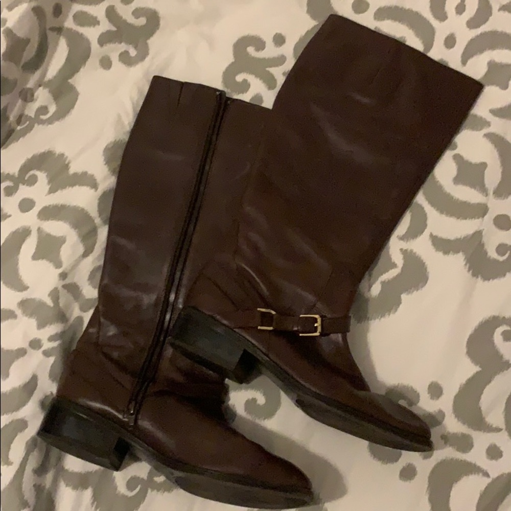 Ralph Lauren brown leather riding boots